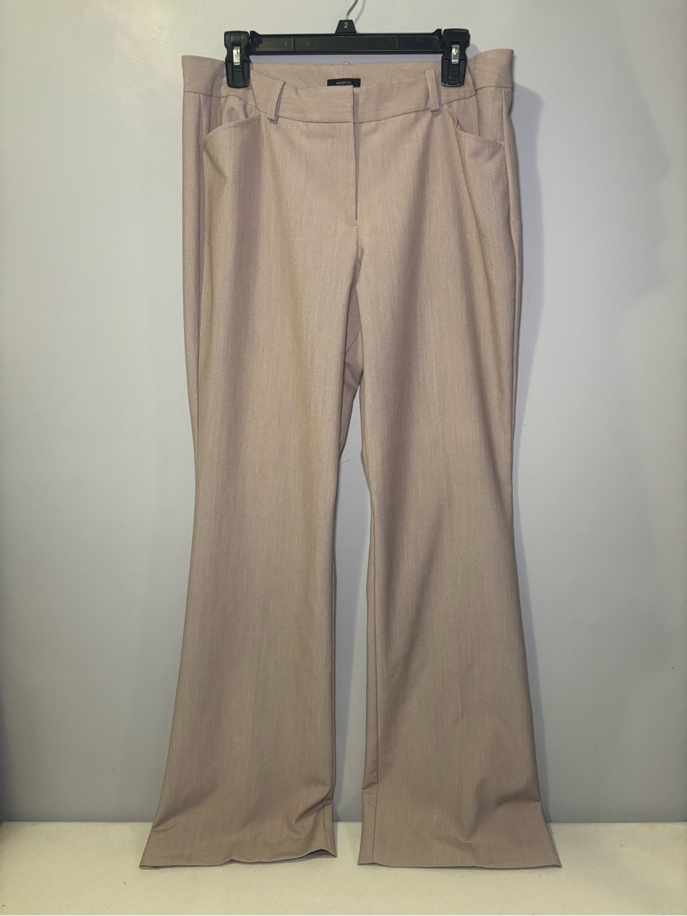 Worthington Light Taupe Flared Dress Pants
